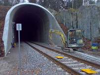  Sähköjohdon kaivuu, Vuosaaren tunneli